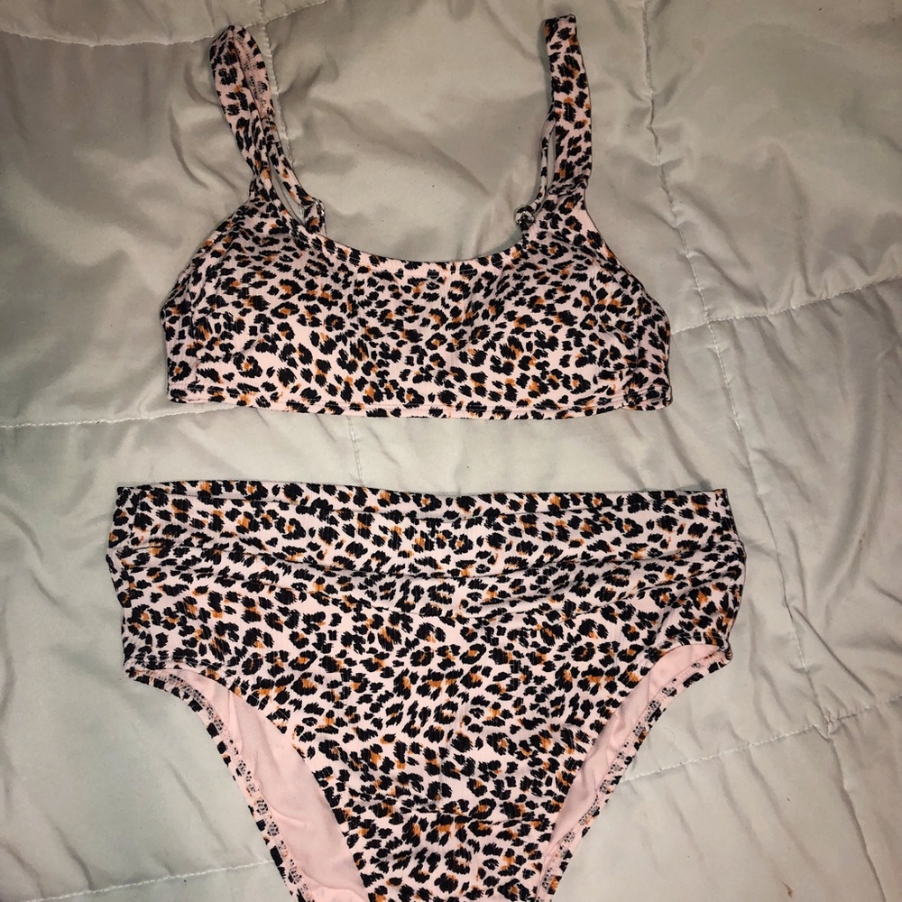 Cheetah High Waisted Bikini